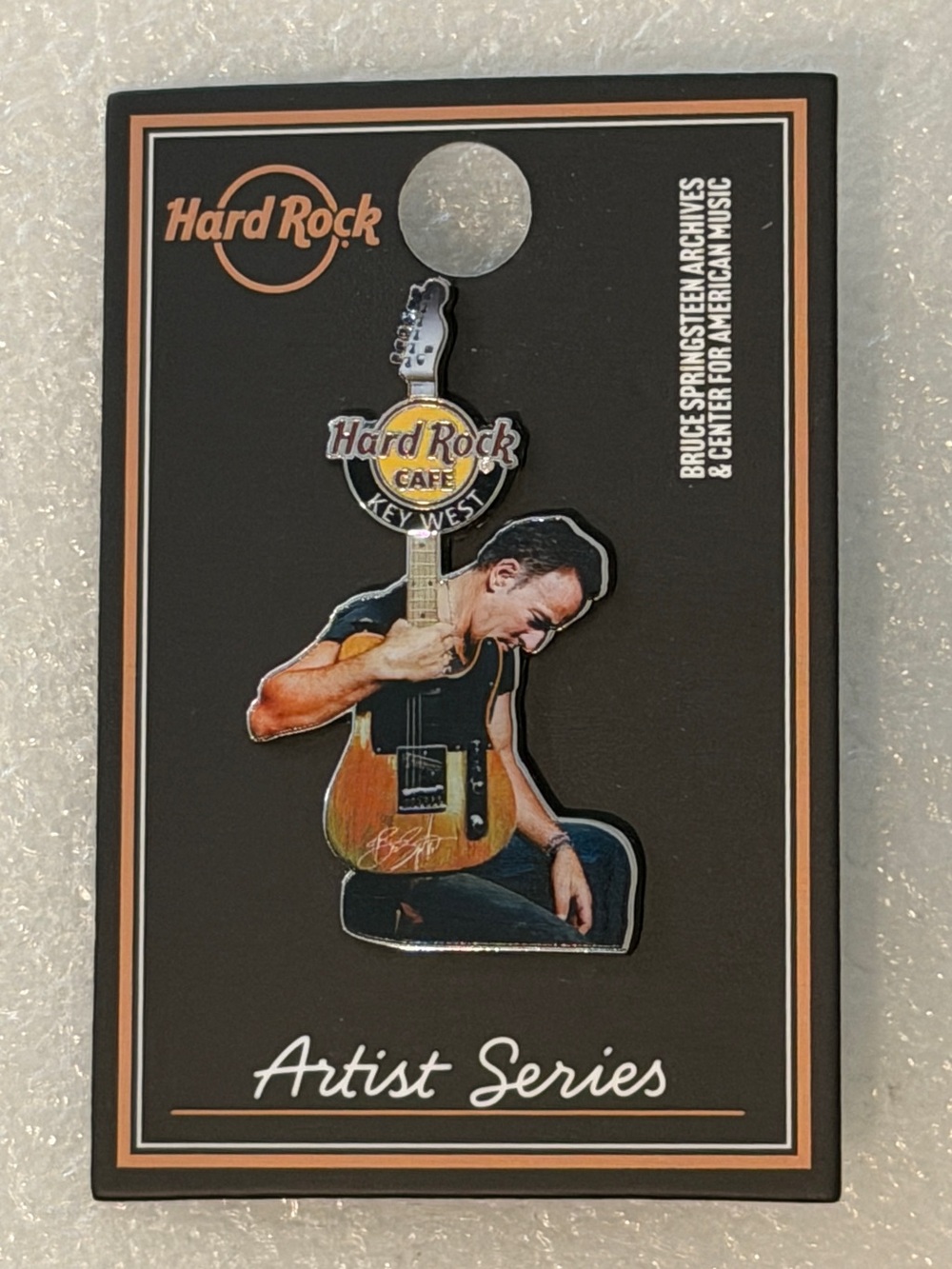 Hard Rock Cafe Key West Limited Ed Artist Series Bruce Springsteen Guitar Pin